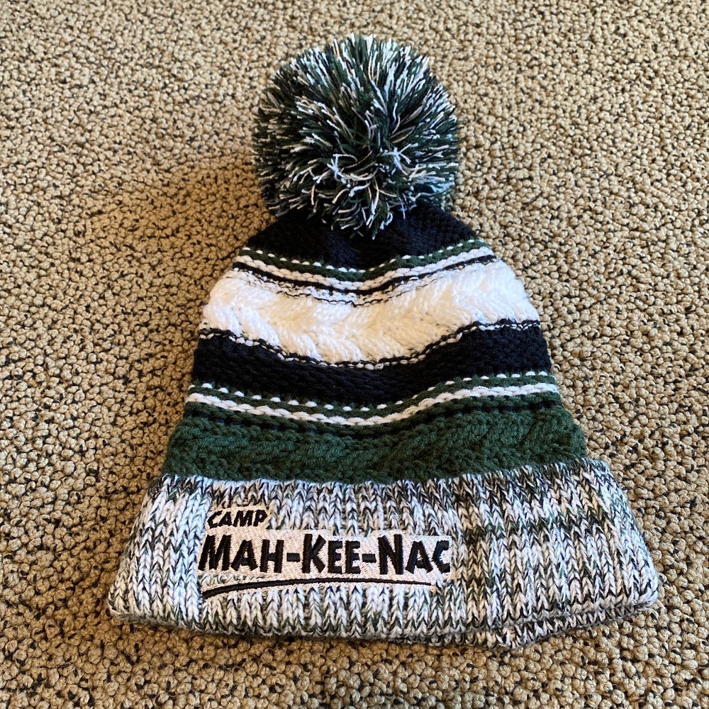 Brand New Camp Mah-Kee-Nac Pom Pom Hat